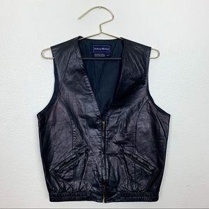 Anthony Michael Leather Vintage Vest